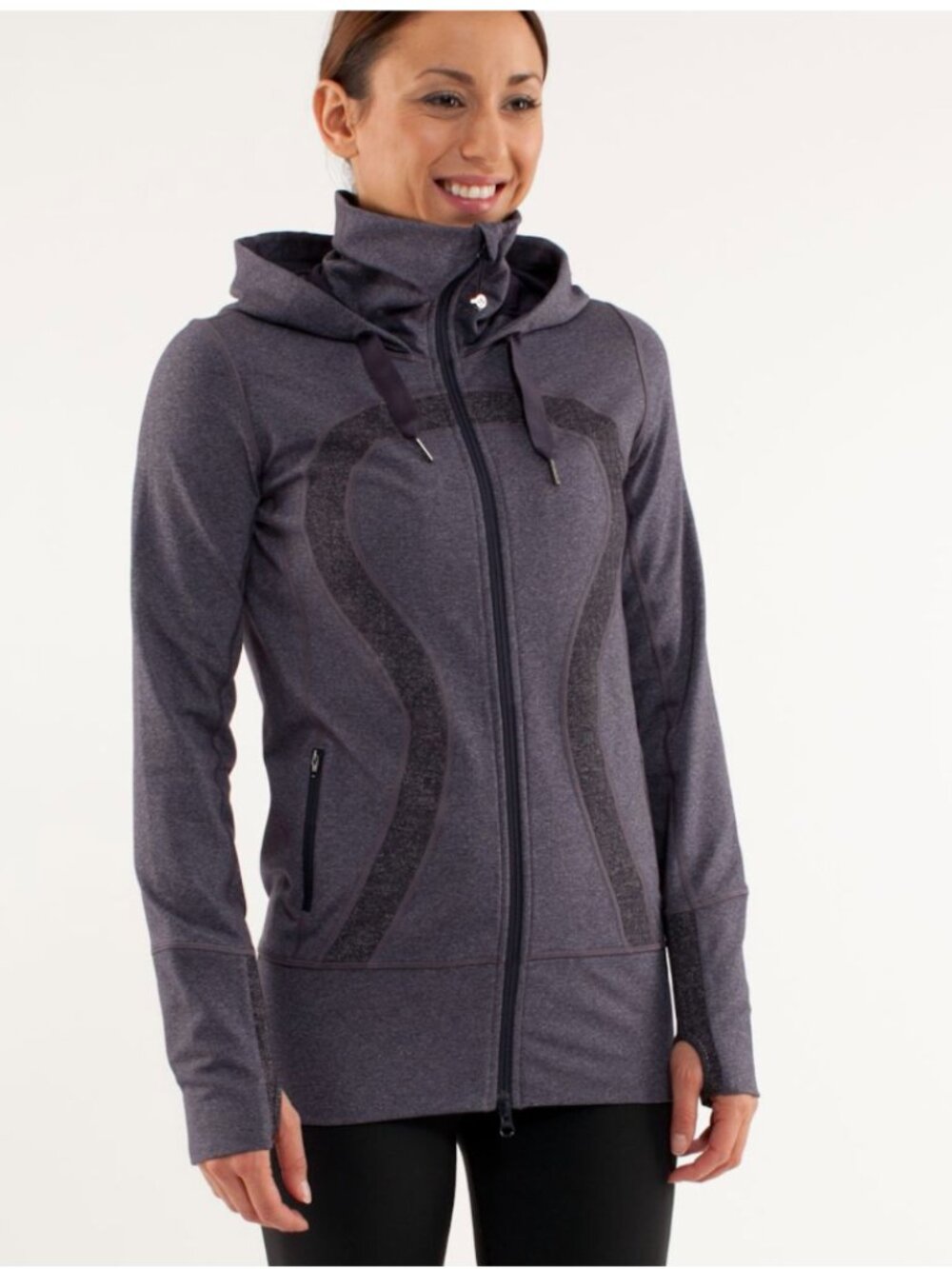 Lululemon Women's Size 6 Purple Full Zip Hooded Stride Jacket